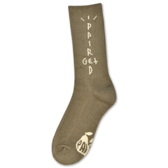 Chaussettes Marron Trav but Olive