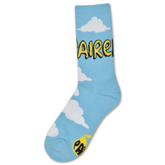 Chaussettes Bleu Cartoon Clouds - The Simpaired