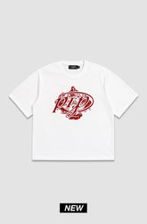 T-shirt Purple Place Blanc Ace Logo