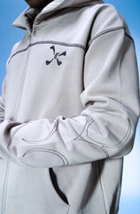 Zip Purple Place Aura Gris
