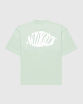 Dos t-shirt oversize Noclout vert menthe logo blanc