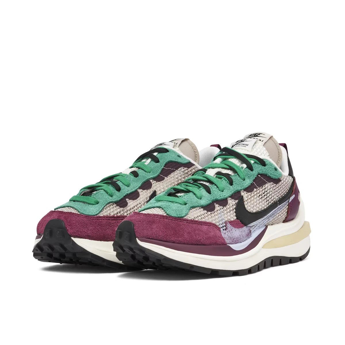 Nike X Sacai Vaporwaffle Green Red