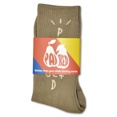 Chaussettes Marron Trav but Olive