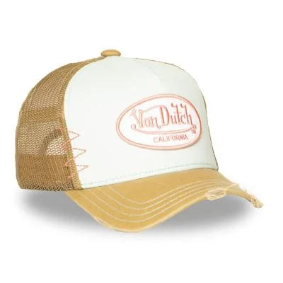 Casquettes Von Dutch Beige/Blanche