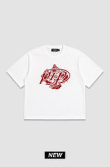 T-shirt Purple Place Blanc Ace Logo