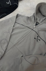 Zip Purple Place Aura Gris