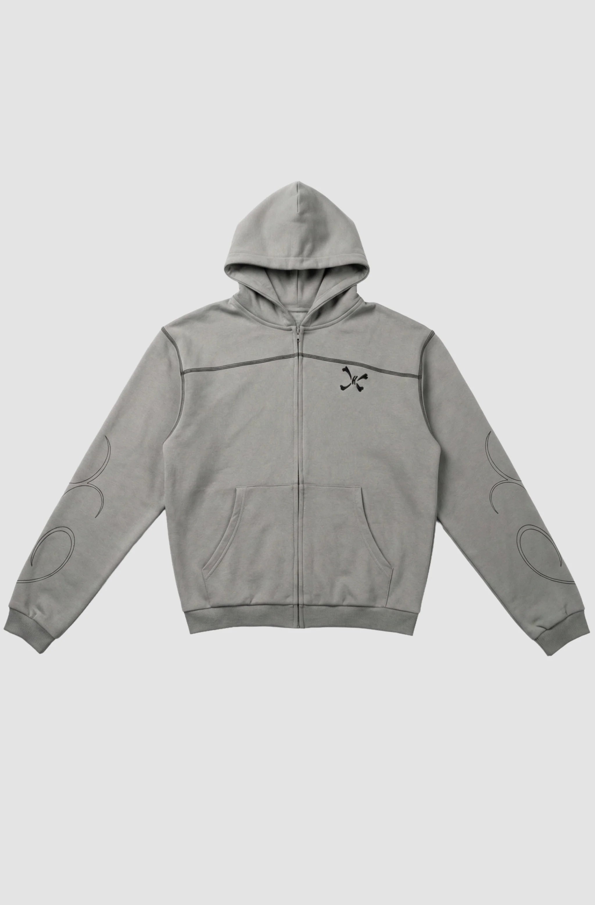 Zip Purple Place Aura Gris