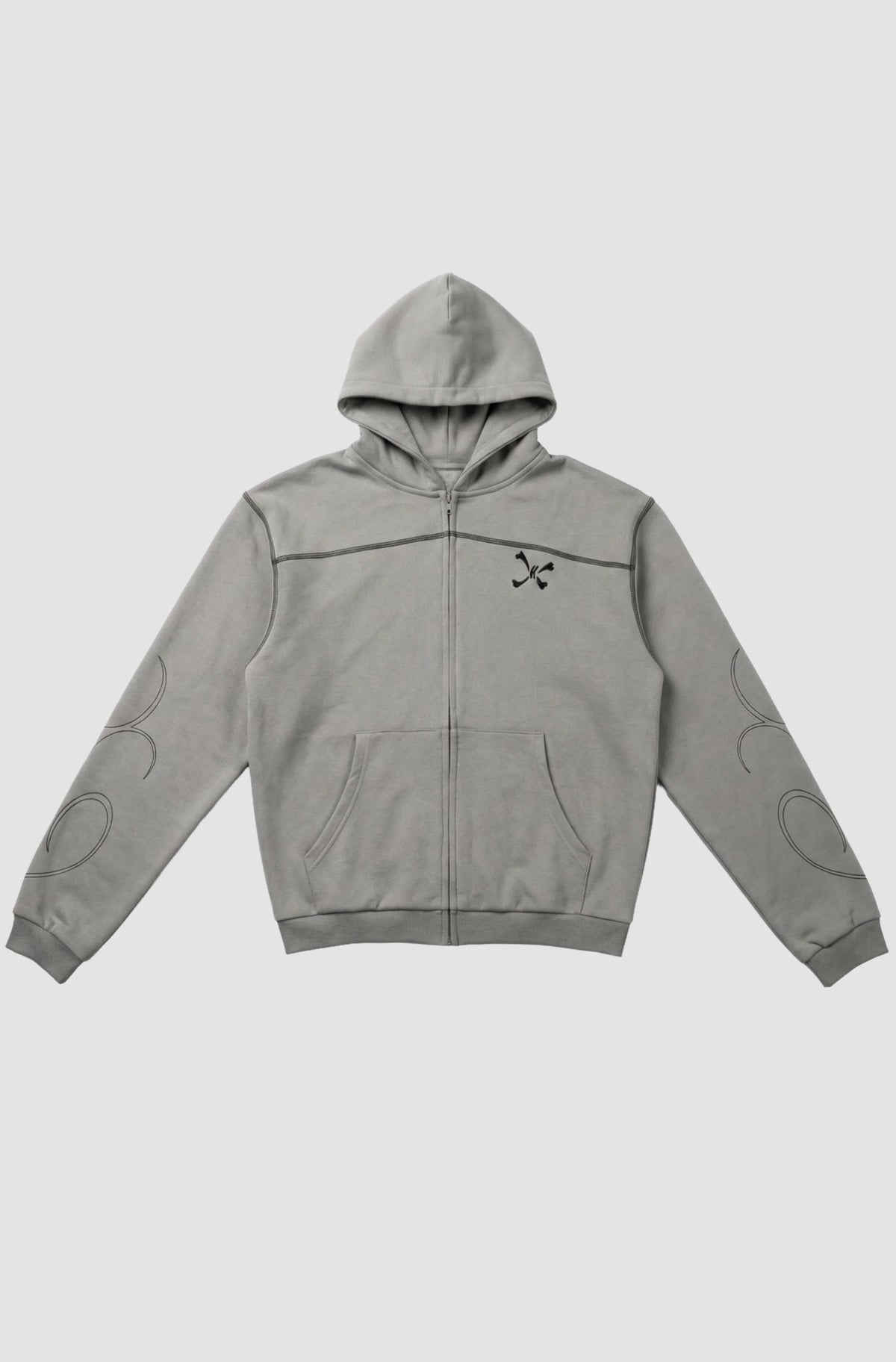 Zip Purple Place Aura Gris
