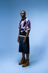 T-shirt Polo Purple Place lanc Noir Violet
