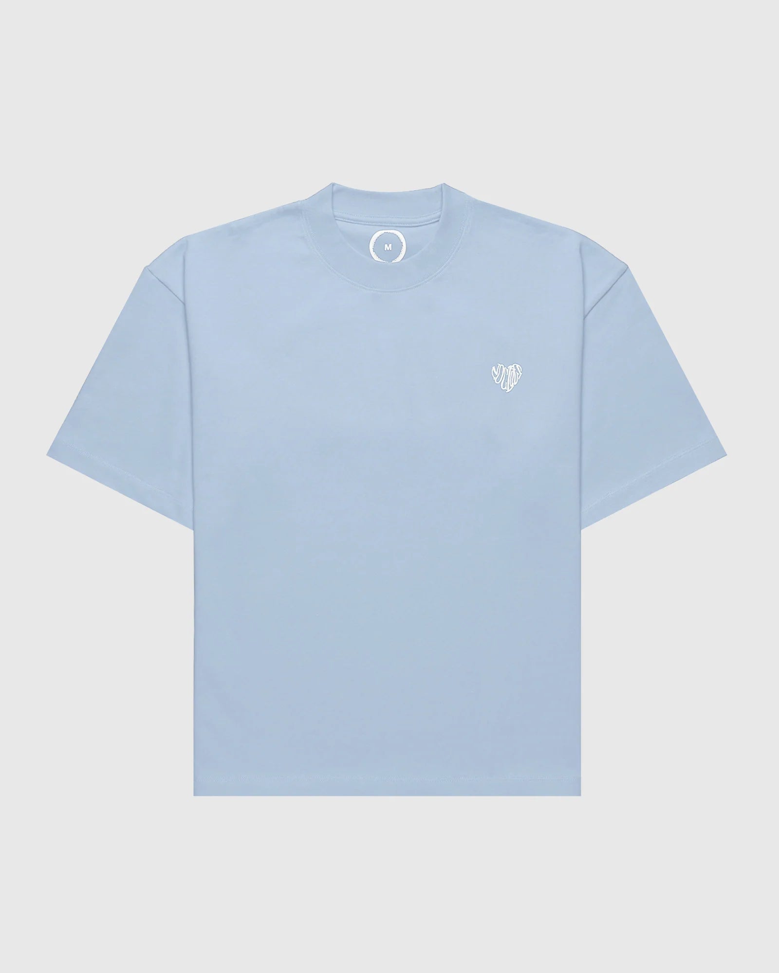 Face t-shirt oversize Noclout bleu ciel petit logo poitrine