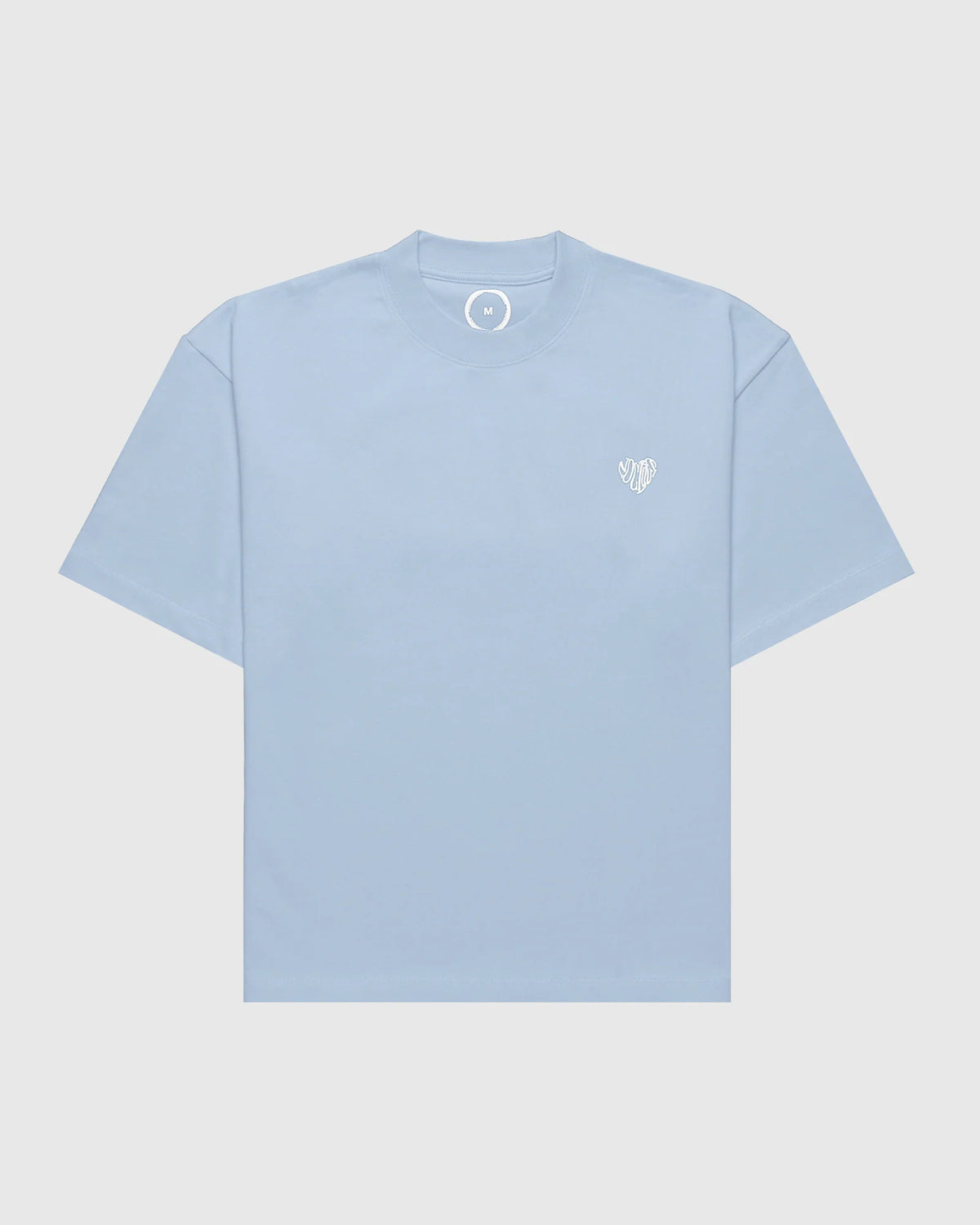 Face t-shirt oversize Noclout bleu ciel petit logo poitrine