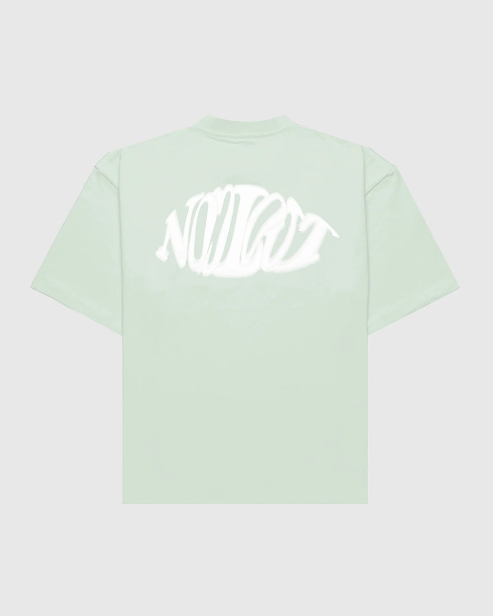 Dos t-shirt oversize Noclout vert menthe logo blanc