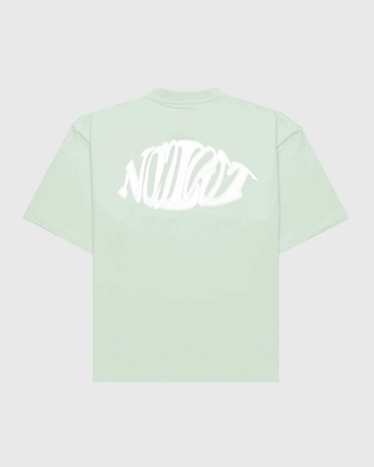 Dos t-shirt oversize Noclout vert menthe logo blanc