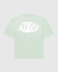 Dos t-shirt oversize Noclout vert menthe logo blanc