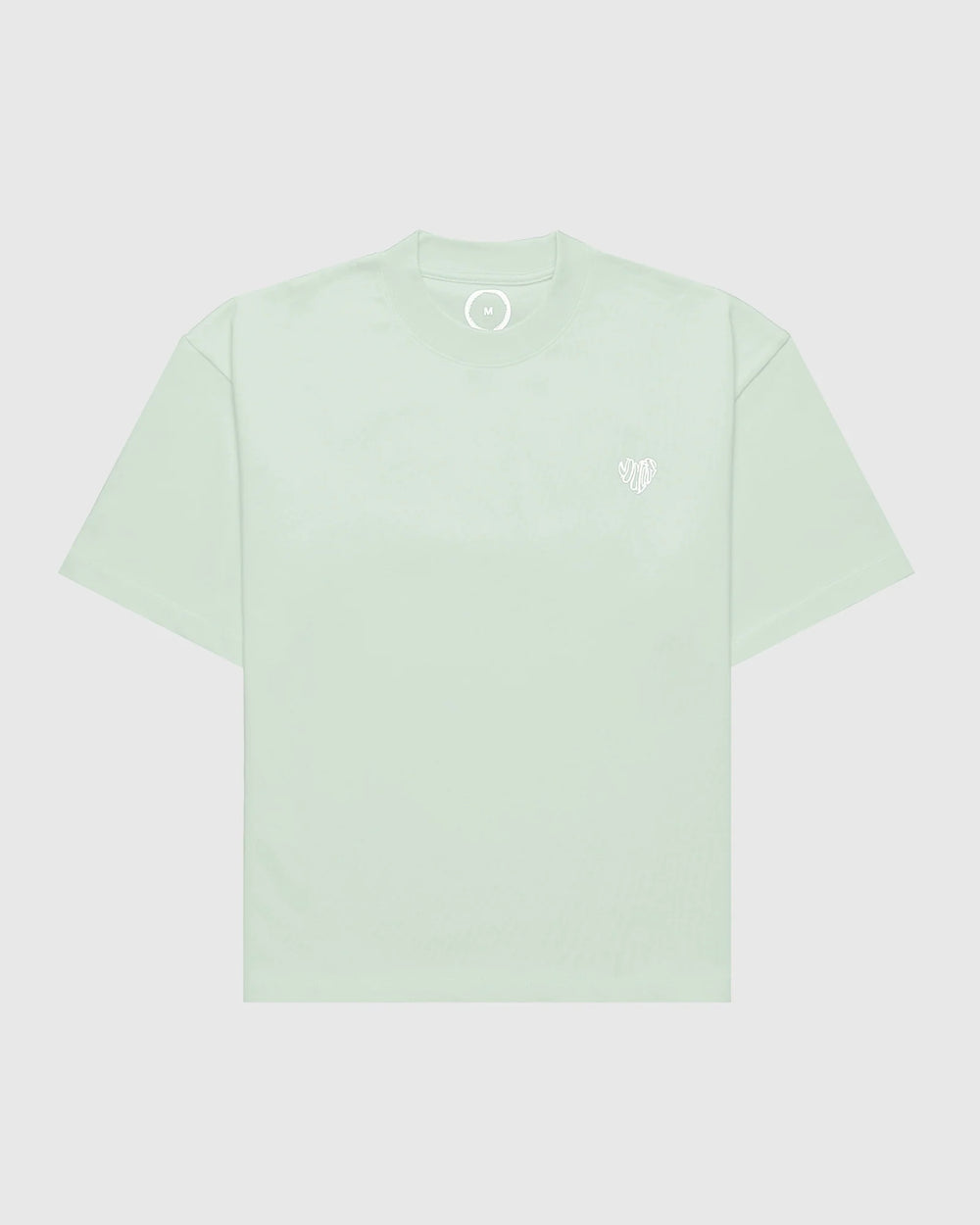Face t-shirt oversize Noclout vert menthe petit logo poitrine blanc
