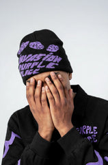 Bonnet Purple Place Réversible Invasion